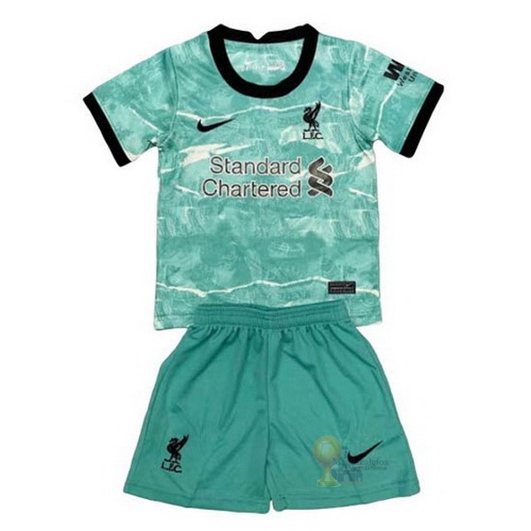 Calcio Maglie Away Conjunto De Bambino Liverpool 2020 2021 Verde